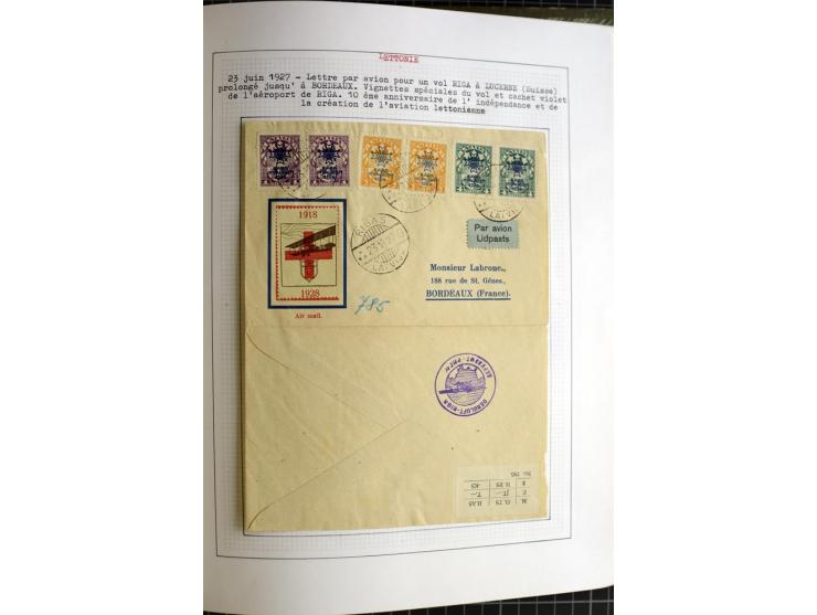 1918/40, ungebrauchte und gestempelte Sammlung mit Mi.Nr. 220-24, einigen Briefen und Karten etc.