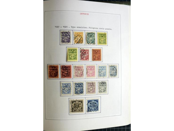1918/40, ungebrauchte und gestempelte Sammlung mit Mi.Nr. 220-24, einigen Briefen und Karten etc.