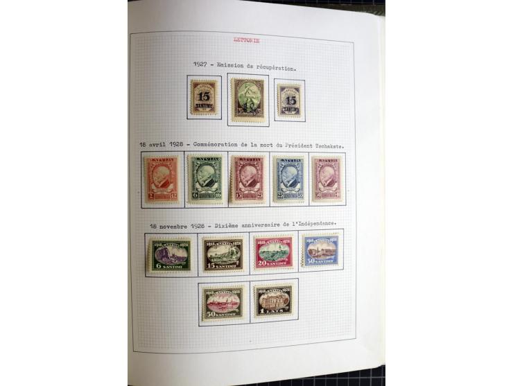 1918/40, ungebrauchte und gestempelte Sammlung mit Mi.Nr. 220-24, einigen Briefen und Karten etc.