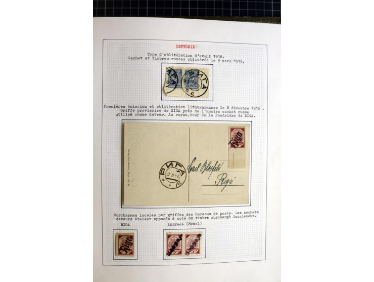 1918/40, ungebrauchte und gestempelte Sammlung mit Mi.Nr. 220-24, einigen Briefen und Karten etc.