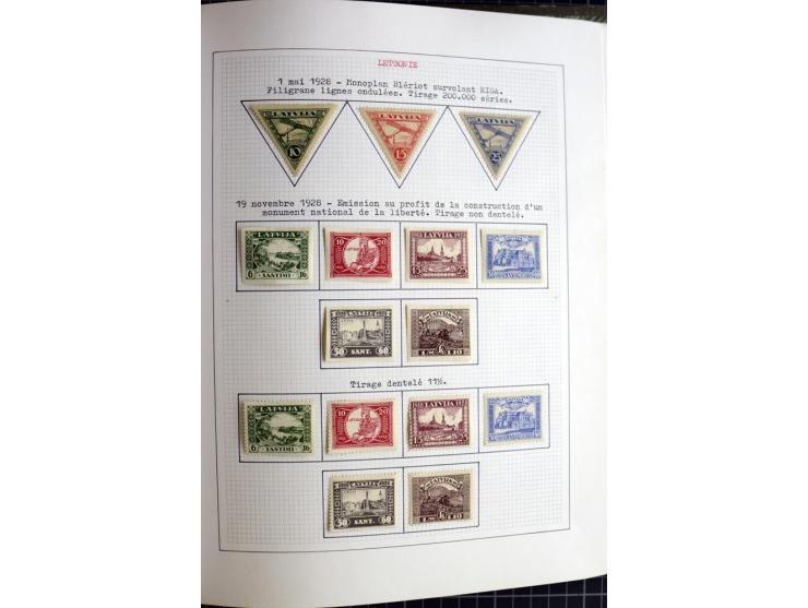1918/40, ungebrauchte und gestempelte Sammlung mit Mi.Nr. 220-24, einigen Briefen und Karten etc.