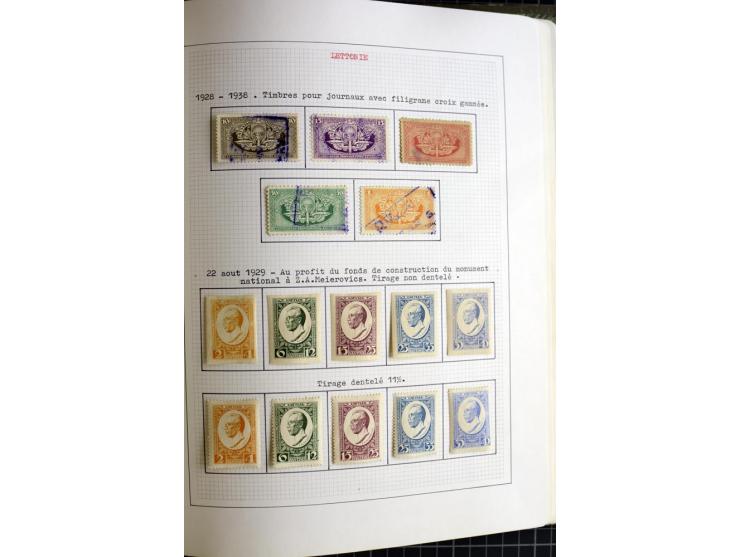 1918/40, ungebrauchte und gestempelte Sammlung mit Mi.Nr. 220-24, einigen Briefen und Karten etc.
