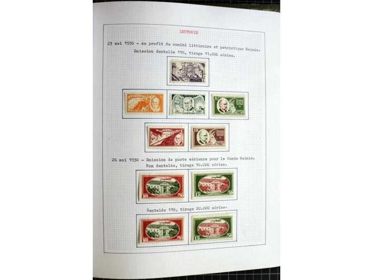 1918/40, ungebrauchte und gestempelte Sammlung mit Mi.Nr. 220-24, einigen Briefen und Karten etc.