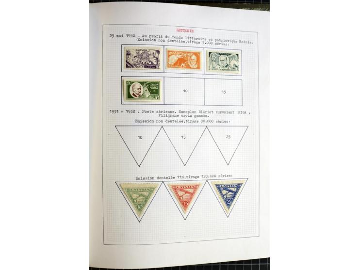 1918/40, ungebrauchte und gestempelte Sammlung mit Mi.Nr. 220-24, einigen Briefen und Karten etc.