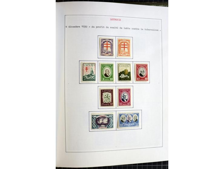 1918/40, ungebrauchte und gestempelte Sammlung mit Mi.Nr. 220-24, einigen Briefen und Karten etc.