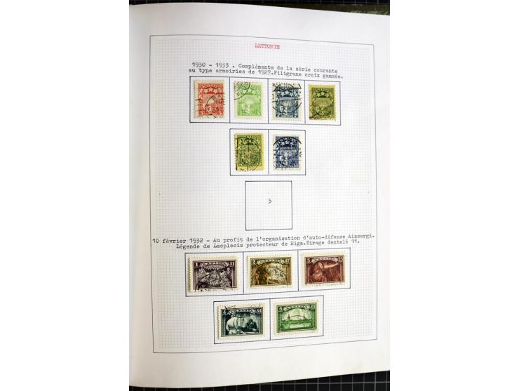 1918/40, ungebrauchte und gestempelte Sammlung mit Mi.Nr. 220-24, einigen Briefen und Karten etc.