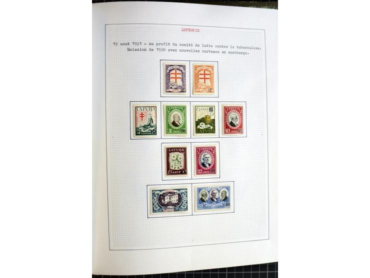 1918/40, ungebrauchte und gestempelte Sammlung mit Mi.Nr. 220-24, einigen Briefen und Karten etc.