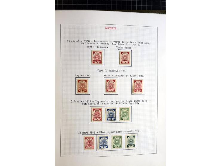 1918/40, ungebrauchte und gestempelte Sammlung mit Mi.Nr. 220-24, einigen Briefen und Karten etc.