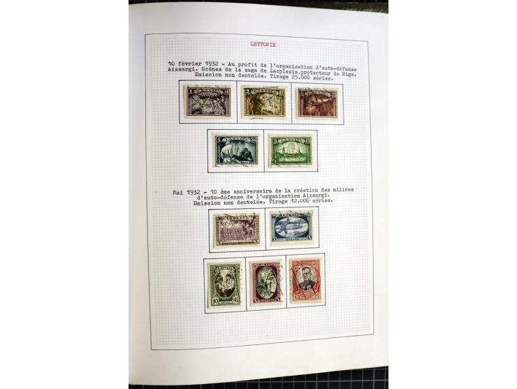 1918/40, ungebrauchte und gestempelte Sammlung mit Mi.Nr. 220-24, einigen Briefen und Karten etc.