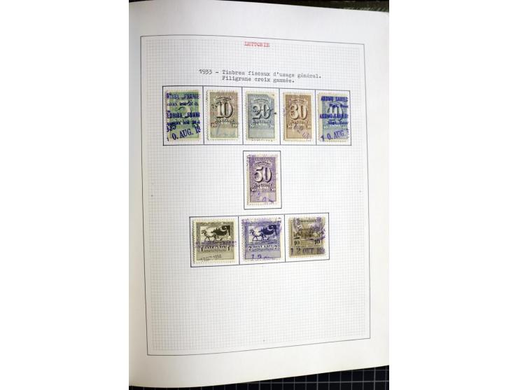 1918/40, ungebrauchte und gestempelte Sammlung mit Mi.Nr. 220-24, einigen Briefen und Karten etc.