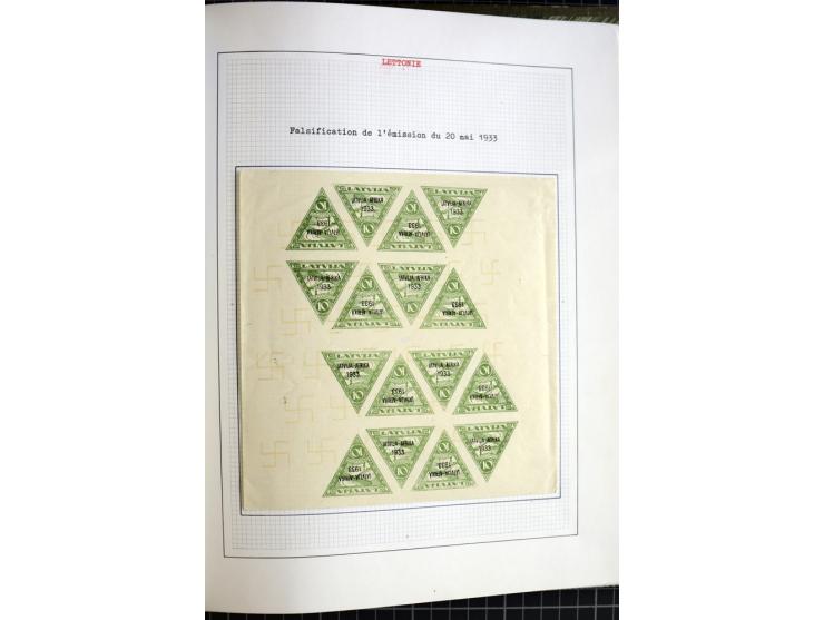 1918/40, ungebrauchte und gestempelte Sammlung mit Mi.Nr. 220-24, einigen Briefen und Karten etc.