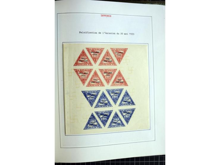 1918/40, ungebrauchte und gestempelte Sammlung mit Mi.Nr. 220-24, einigen Briefen und Karten etc.
