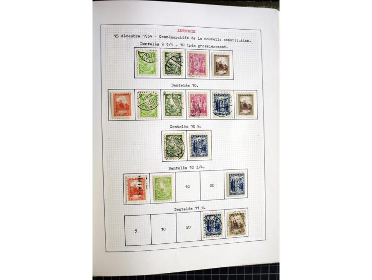 1918/40, ungebrauchte und gestempelte Sammlung mit Mi.Nr. 220-24, einigen Briefen und Karten etc.