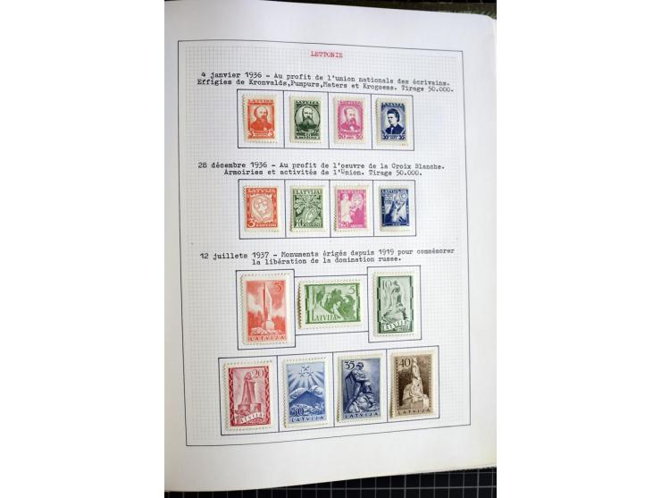 1918/40, ungebrauchte und gestempelte Sammlung mit Mi.Nr. 220-24, einigen Briefen und Karten etc.
