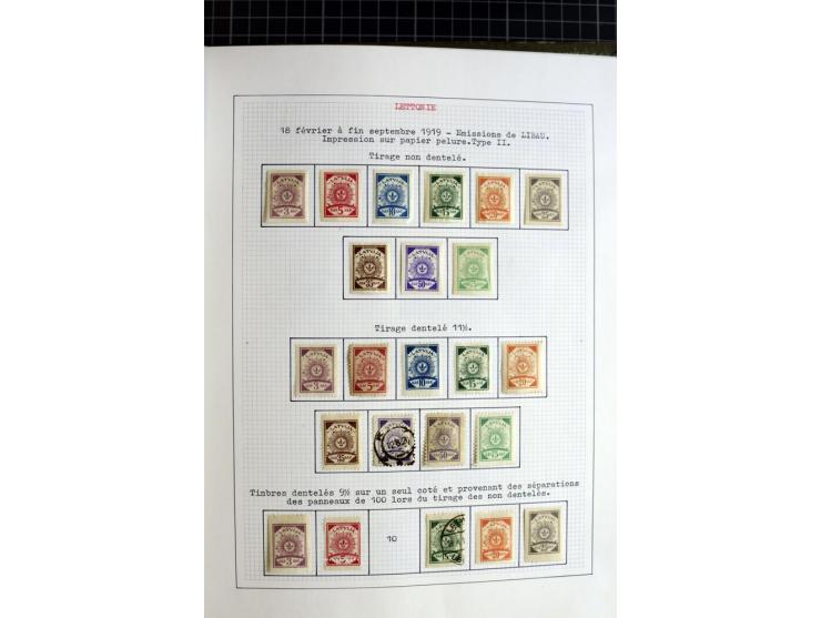 1918/40, ungebrauchte und gestempelte Sammlung mit Mi.Nr. 220-24, einigen Briefen und Karten etc.