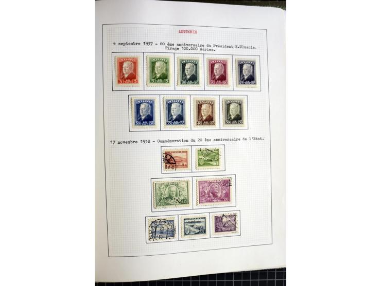 1918/40, ungebrauchte und gestempelte Sammlung mit Mi.Nr. 220-24, einigen Briefen und Karten etc.