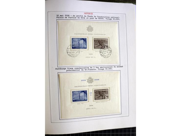 1918/40, ungebrauchte und gestempelte Sammlung mit Mi.Nr. 220-24, einigen Briefen und Karten etc.