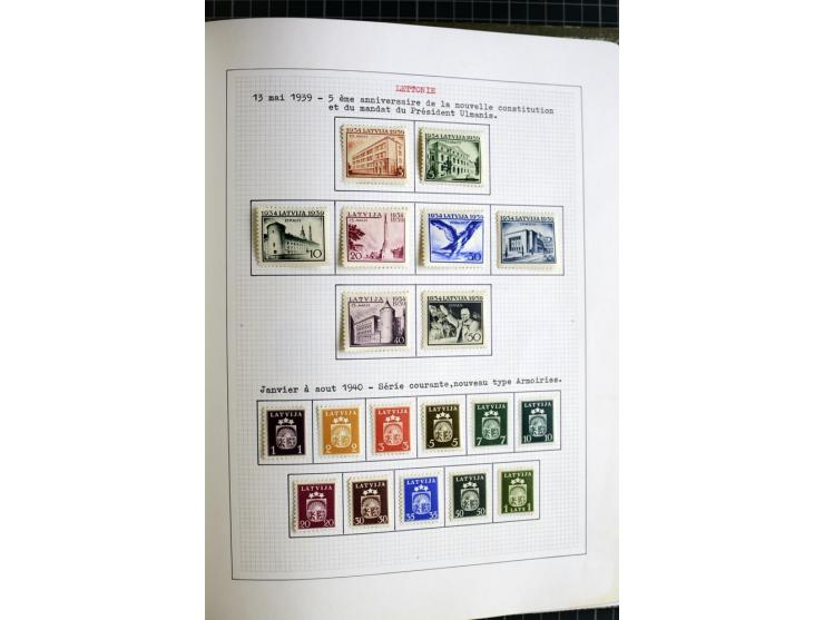 1918/40, ungebrauchte und gestempelte Sammlung mit Mi.Nr. 220-24, einigen Briefen und Karten etc.