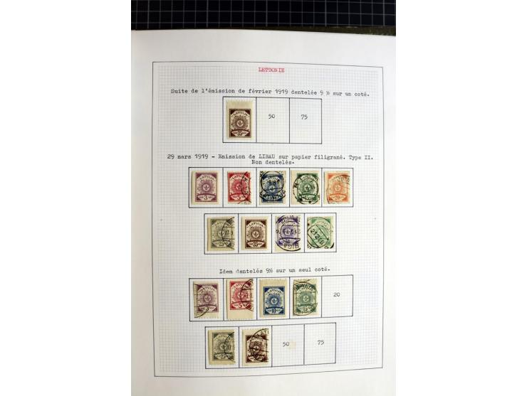 1918/40, ungebrauchte und gestempelte Sammlung mit Mi.Nr. 220-24, einigen Briefen und Karten etc.