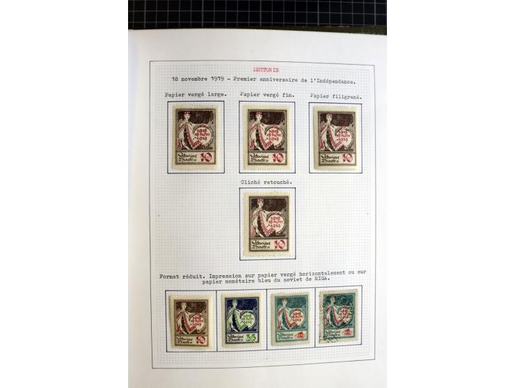 1918/40, ungebrauchte und gestempelte Sammlung mit Mi.Nr. 220-24, einigen Briefen und Karten etc.
