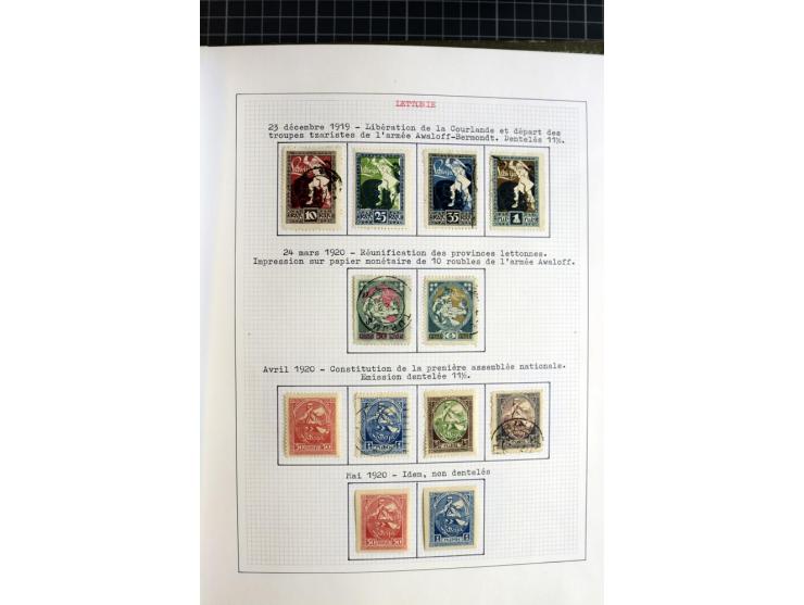 1918/40, ungebrauchte und gestempelte Sammlung mit Mi.Nr. 220-24, einigen Briefen und Karten etc.