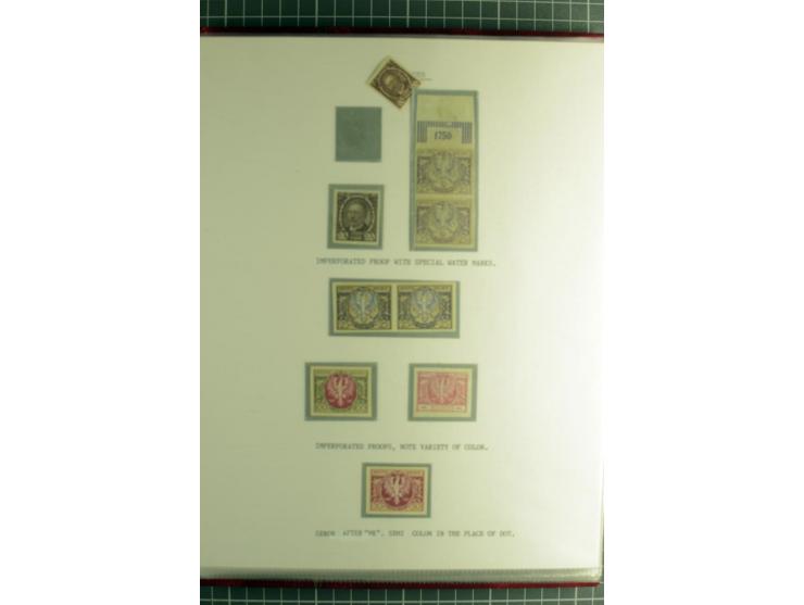 1918/24, ungebrauchte/postfrische und gestempelte Partie mit einigen Briefen und Karten, dabei diverse bessere Werte, Probedr