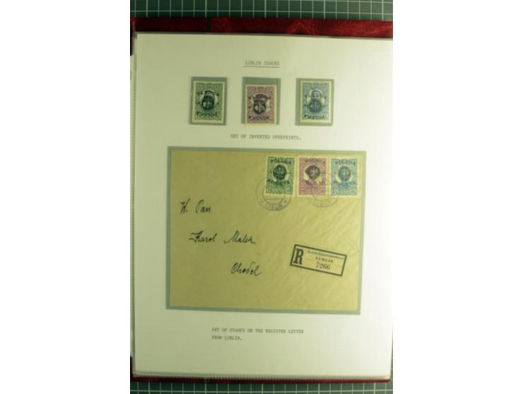1918/24, ungebrauchte/postfrische und gestempelte Partie mit einigen Briefen und Karten, dabei diverse bessere Werte, Probedr