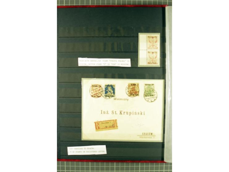 1918/24, ungebrauchte/postfrische und gestempelte Partie mit einigen Briefen und Karten, dabei diverse bessere Werte, Probedr