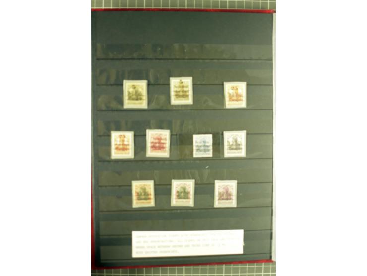 1918/24, ungebrauchte/postfrische und gestempelte Partie mit einigen Briefen und Karten, dabei diverse bessere Werte, Probedr