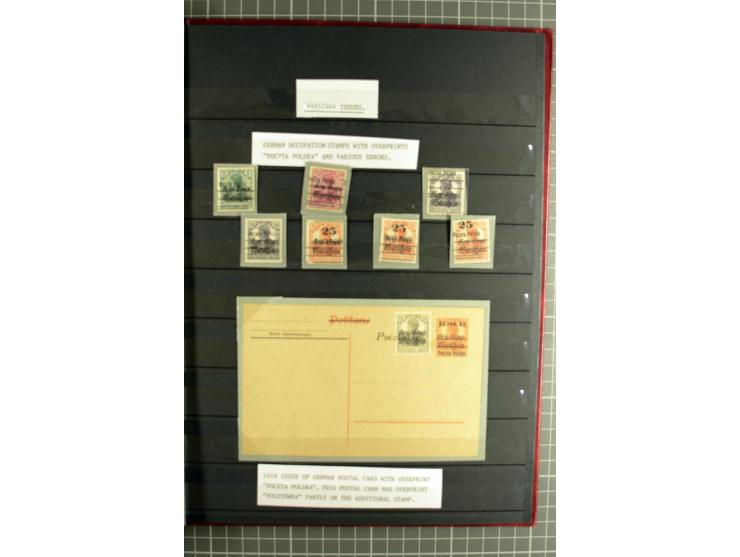 1918/24, ungebrauchte/postfrische und gestempelte Partie mit einigen Briefen und Karten, dabei diverse bessere Werte, Probedr