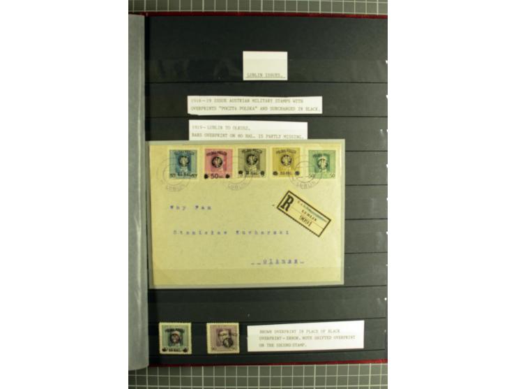 1918/24, ungebrauchte/postfrische und gestempelte Partie mit einigen Briefen und Karten, dabei diverse bessere Werte, Probedr