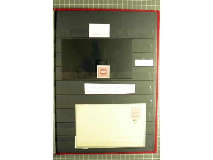 1918/24, ungebrauchte/postfrische und gestempelte Partie mit einigen Briefen und Karten, dabei diverse bessere Werte, Probedr