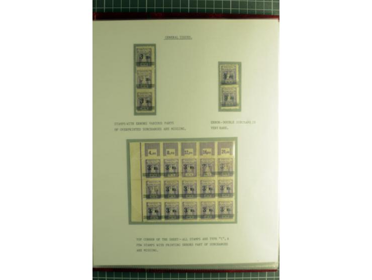 1918/24, ungebrauchte/postfrische und gestempelte Partie mit einigen Briefen und Karten, dabei diverse bessere Werte, Probedr