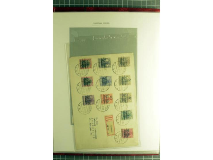 1918/24, ungebrauchte/postfrische und gestempelte Partie mit einigen Briefen und Karten, dabei diverse bessere Werte, Probedr