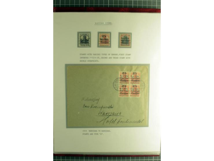 1918/24, ungebrauchte/postfrische und gestempelte Partie mit einigen Briefen und Karten, dabei diverse bessere Werte, Probedr