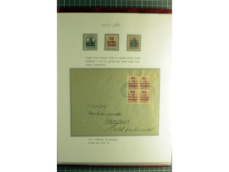 1918/24, ungebrauchte/postfrische und gestempelte Partie mit einigen Briefen und Karten, dabei diverse bessere Werte, Probedr