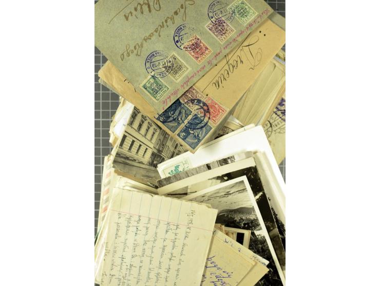 1919/90, Posten Briefe, Karten und Ganzsachen, dabei Reco, Zensur, Auslandspost etc.