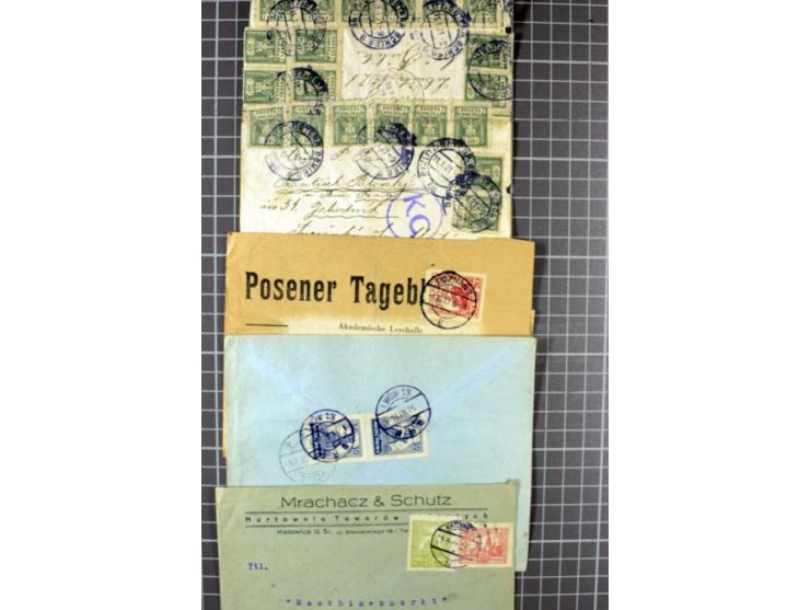 1919/90, Posten Briefe, Karten und Ganzsachen, dabei Reco, Zensur, Auslandspost etc.