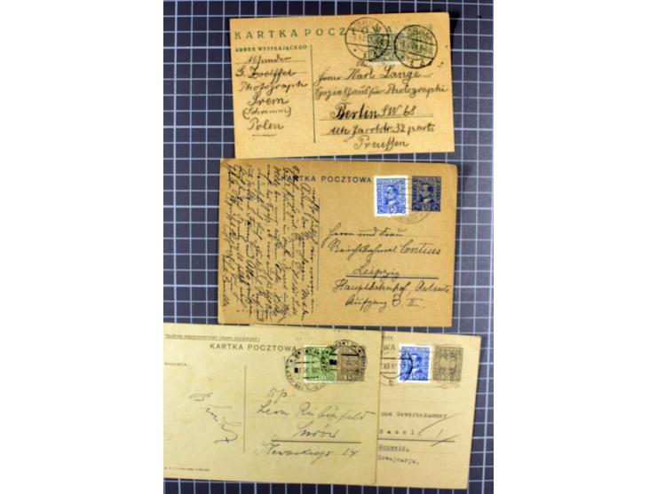 1919/90, Posten Briefe, Karten und Ganzsachen, dabei Reco, Zensur, Auslandspost etc.