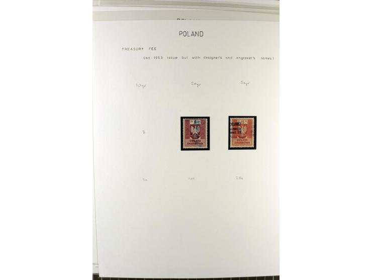 FISKALMARKEN: 80 Albumblatter mit viele hundert Lokalmarken und Dokumente, meist aus 1918-45, dabei viel Material aus Lwow, S