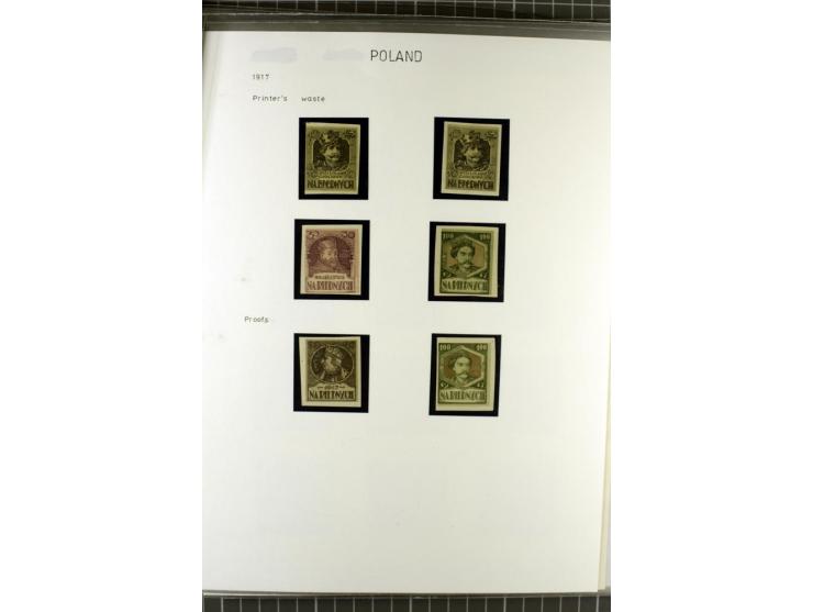 FISKALMARKEN: 80 Albumblatter mit viele hundert Lokalmarken und Dokumente, meist aus 1918-45, dabei viel Material aus Lwow, S