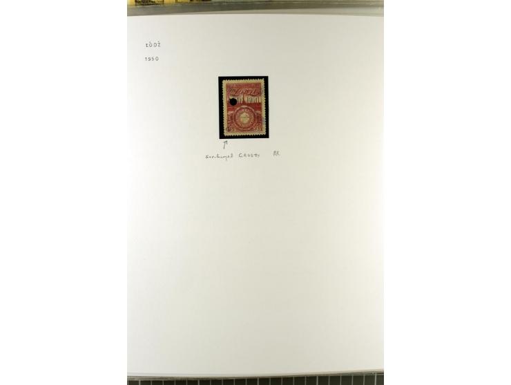 FISKALMARKEN: 80 Albumblatter mit viele hundert Lokalmarken und Dokumente, meist aus 1918-45, dabei viel Material aus Lwow, S