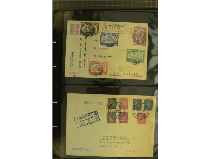 1873/1979 (ca.), Partie Briefe, Karten und Ganzsachen, dabei Reco, Zensur, Luftpost, Kolonien etc.