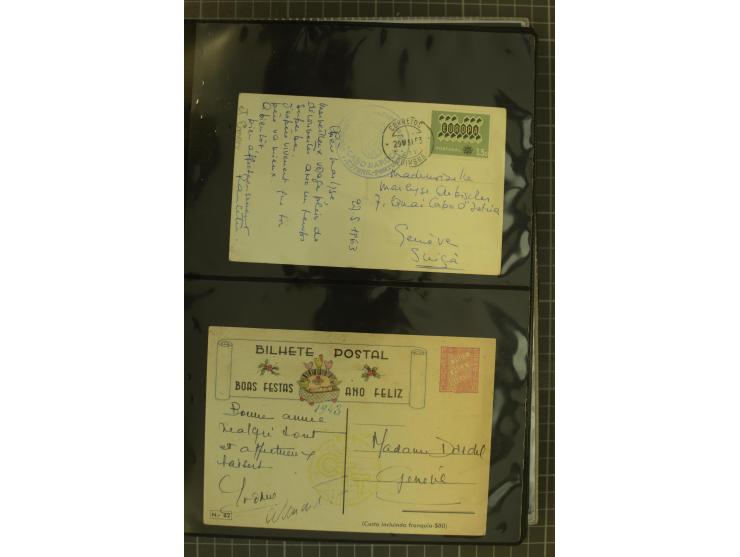 1873/1979 (ca.), Partie Briefe, Karten und Ganzsachen, dabei Reco, Zensur, Luftpost, Kolonien etc.