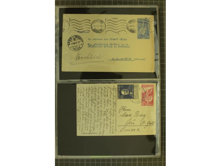 1873/1979 (ca.), Partie Briefe, Karten und Ganzsachen, dabei Reco, Zensur, Luftpost, Kolonien etc.