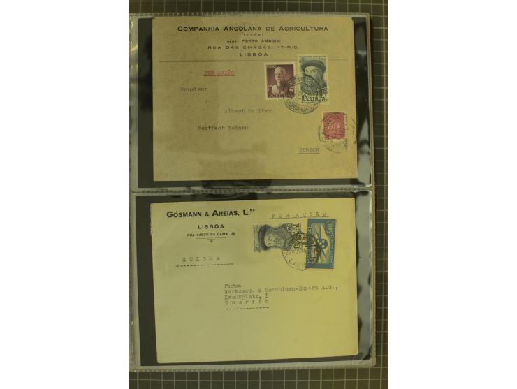 1873/1979 (ca.), Partie Briefe, Karten und Ganzsachen, dabei Reco, Zensur, Luftpost, Kolonien etc.