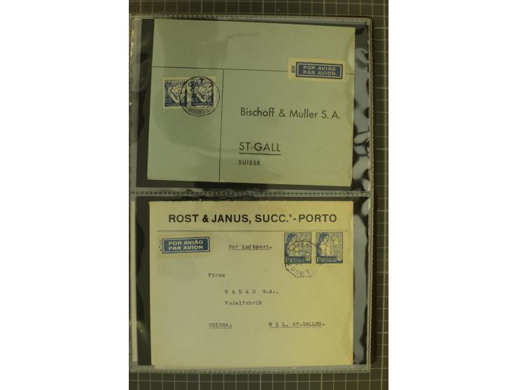 1873/1979 (ca.), Partie Briefe, Karten und Ganzsachen, dabei Reco, Zensur, Luftpost, Kolonien etc.