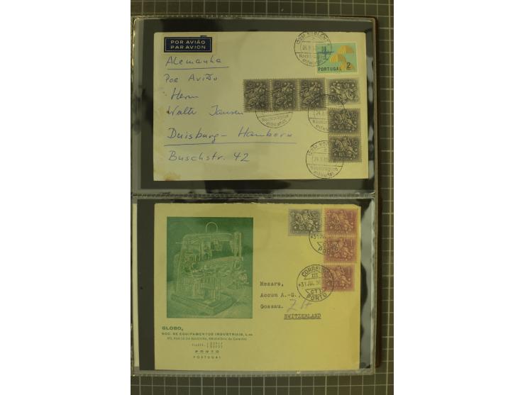 1873/1979 (ca.), Partie Briefe, Karten und Ganzsachen, dabei Reco, Zensur, Luftpost, Kolonien etc.