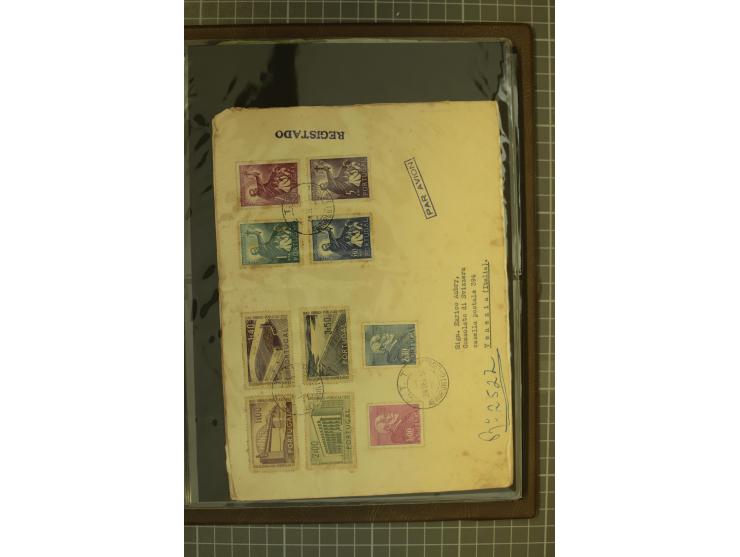 1873/1979 (ca.), Partie Briefe, Karten und Ganzsachen, dabei Reco, Zensur, Luftpost, Kolonien etc.
