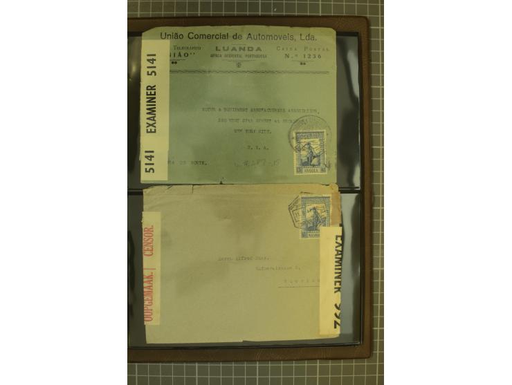 1873/1979 (ca.), Partie Briefe, Karten und Ganzsachen, dabei Reco, Zensur, Luftpost, Kolonien etc.